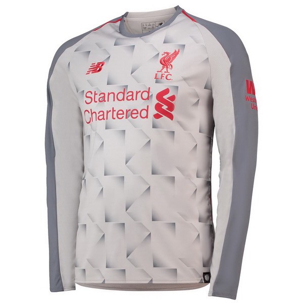 Camiseta Liverpool Tercera equipación ML 2018-2019 Blanco